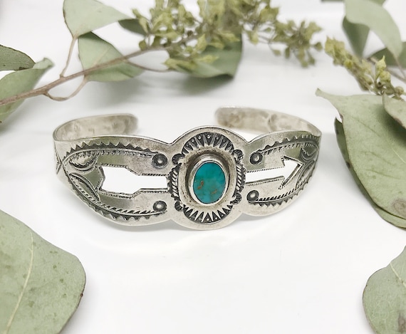 arrow turquoise cuff bracelet