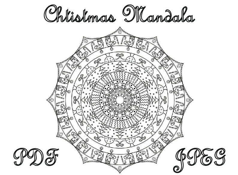 5200 Top Coloring Pages Christmas Mandala Images 5200 Top Coloring Pages Christmas Mandala Images