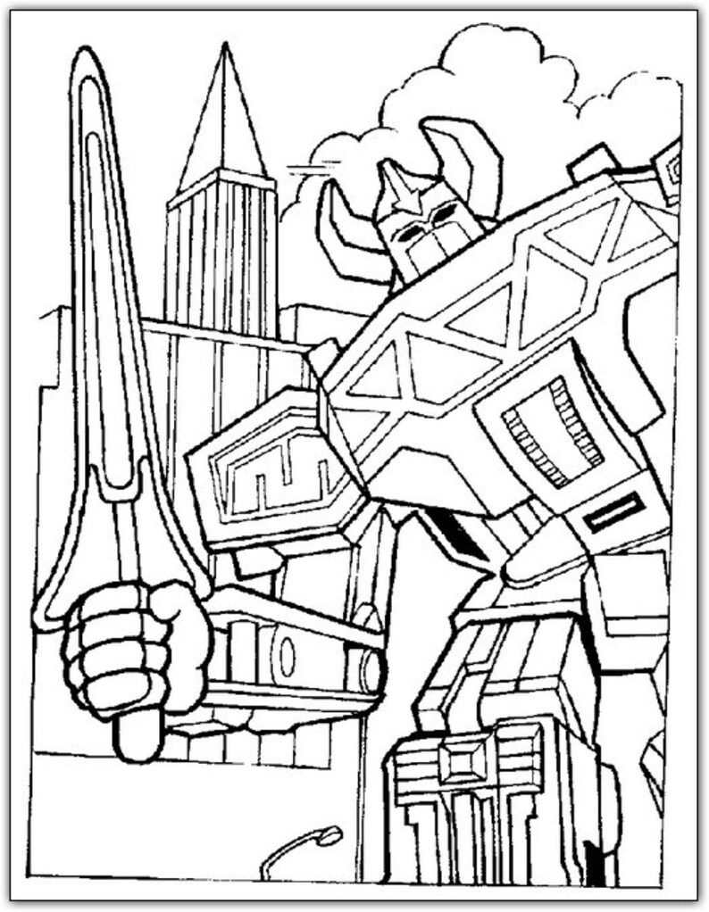 Coloring pages Power Rangers JPEG PDF Coloring book