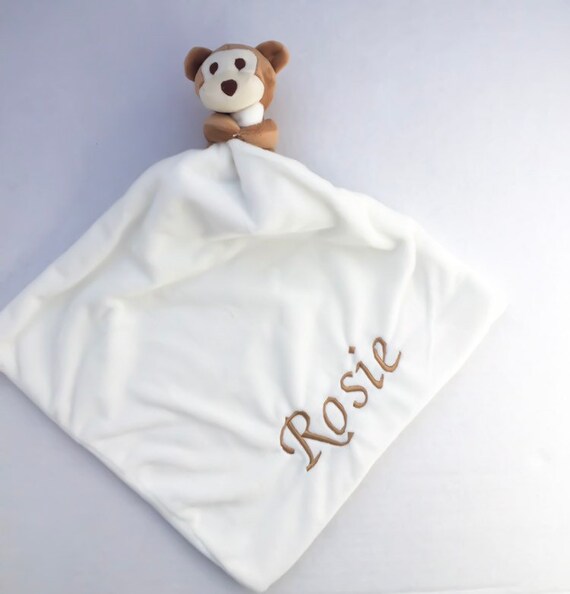 embroidered baby comforter