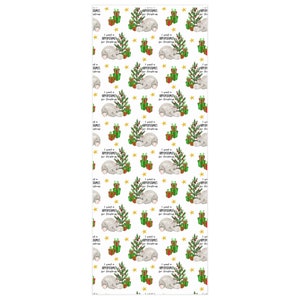 I Want A Hippopotamus for Christmas Gift Wrap, Funny Christmas Gift, Christmas Hippo, Whimsical Gift Wrapping Paper Roll, Cute Gift Wrap image 2