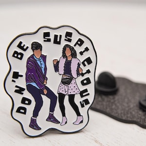 Don&#39;t Be Suspicious Enamel Pin - Parks and Rec Recreation