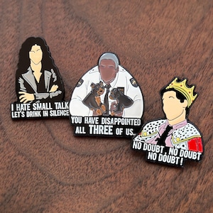Brooklyn 99 Brooch Pin - Jake Paralta Ray Holt Amy Santiago Rosa Diaz Detective