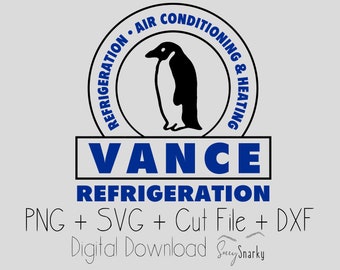 Vance Refrigeration Logo - PNG, SVG, Cut File, DXF - Cricut Friendly