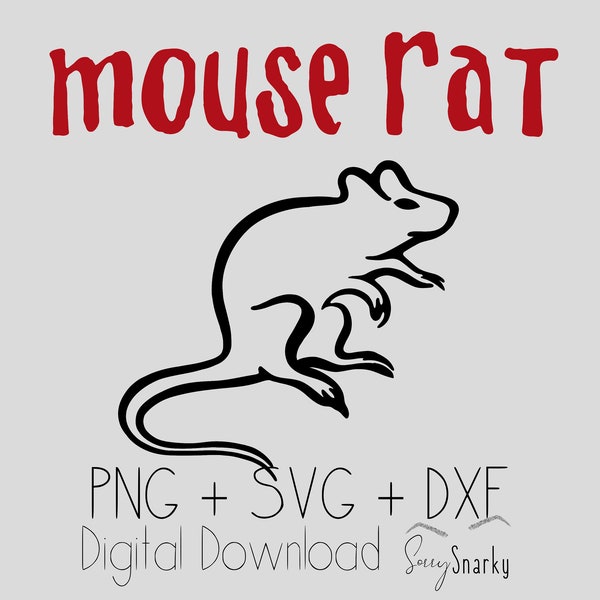 Mouse Rat Logo Digital Download