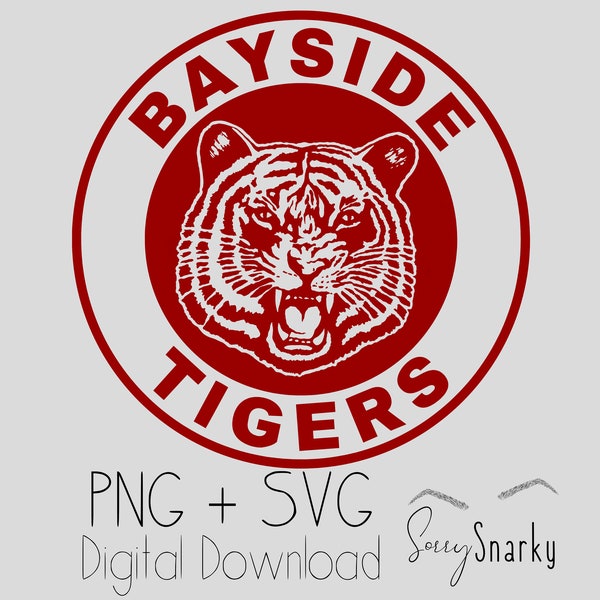 Bayside Tigers Digital Download PNG SVG Cut File