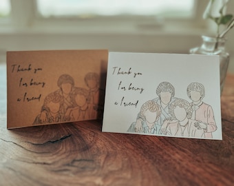 Thank You For Being A Friend Greeting Card - Golden Girls - Blank Inside