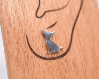 Aretes de Chihuahua - Metal pequeño, delicado y sutil