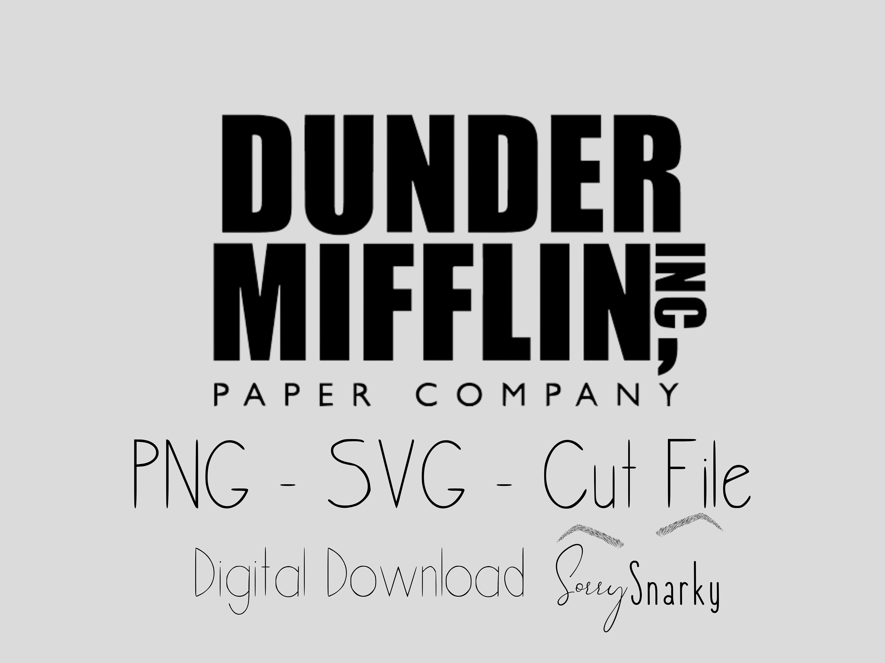 Dunder Mifflin Paper Company Logo SVG JPEG PNG Files 