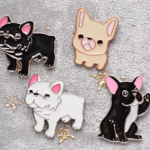 French Bulldog Brooch Pin - Frenchie Jewelry