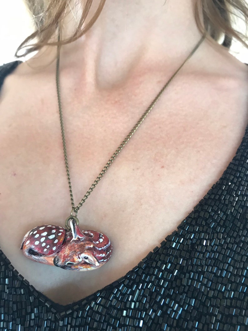 Deer necklace
