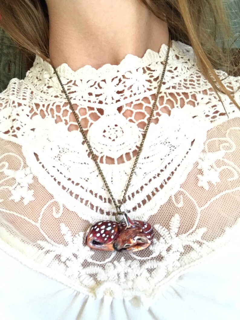 Deer necklace