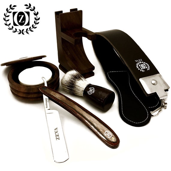 men's cut throat shaving kit