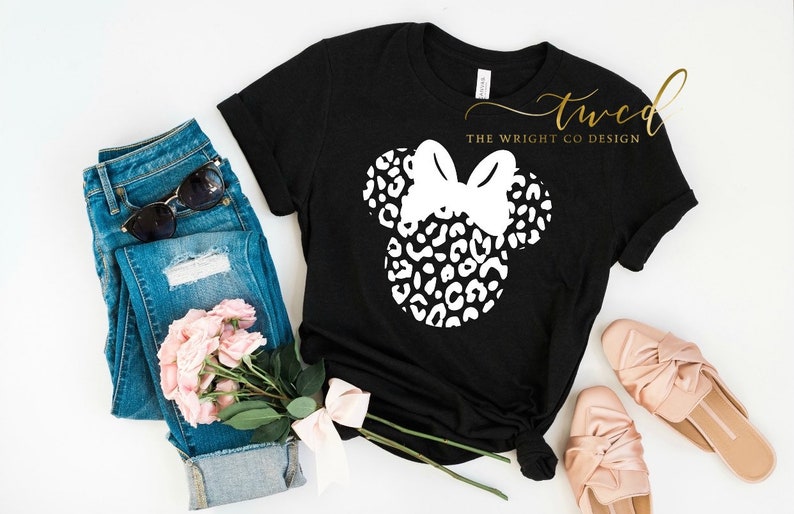 leopard minnie mouse shirt