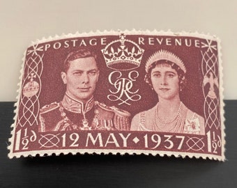 1937年ジョージ6世戴冠式切手（英国コレクターズアイテム） - Etsy 日本