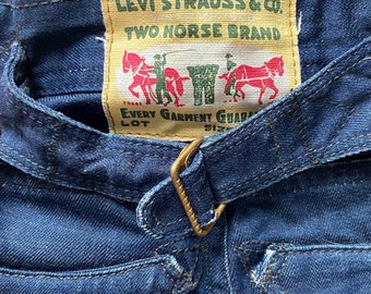 Rare Vintage Levi Strauss & Co Two Horse Brand Jeans