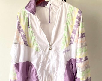 Chaqueta cortavientos Killtec vintage de los años 90: deportiva con bloques de color (tallas L-XL)