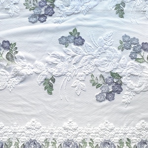 Vintage Window Cafe Curtain Valance White Pale Floral Lace Knit Valance Rustic Country Chic Home Decor Panel Lace Curtain W 84 inch x H 23