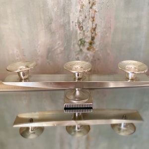 Vintage70s Candlestick Modernist Candlestick with 3 candleholders BSF Made in Germany