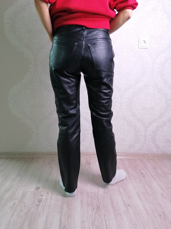 real leather pants