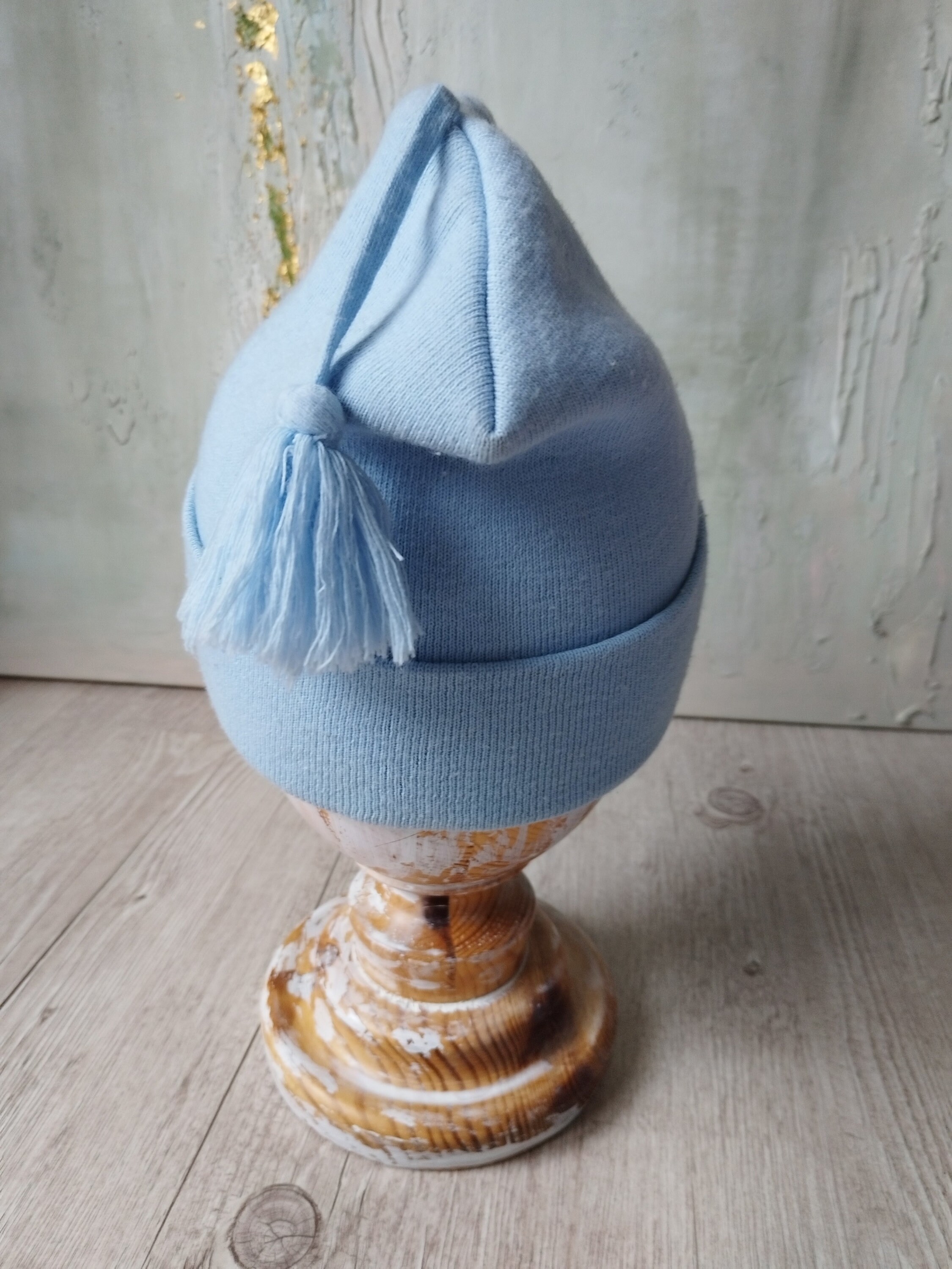 Vintage Light Blue Italian Wool Blend Luxury Beanie Hat Cap EUC OS ALPACA-BLEND FISHERMAN BEANIE - BLUE | COS US main image 2