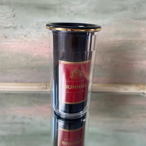 ヴィンテージ ダンヒル ワイン クーラー / ボトル クーラー ブラック プラスチック 広告 アイス バケット コレクター バー デコレーション