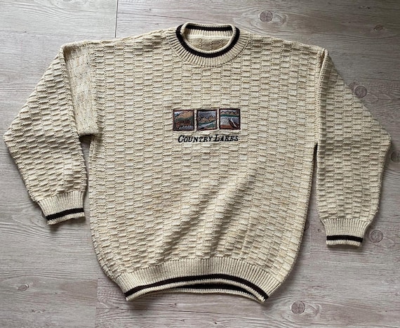 トップス archive 90s ABAHOUSE khaki wool knit archive 90s ABAHOUSE khaki wool knit