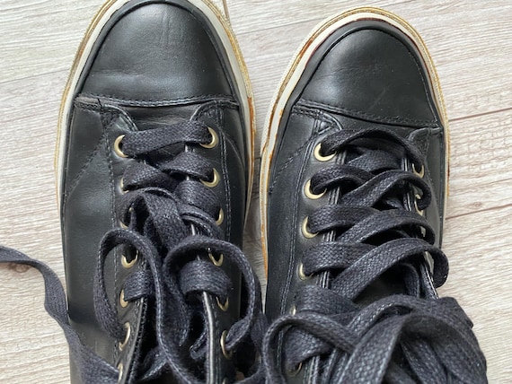 Vintage Diesel Leather High-top Sneakers: Sport Street Style (UK