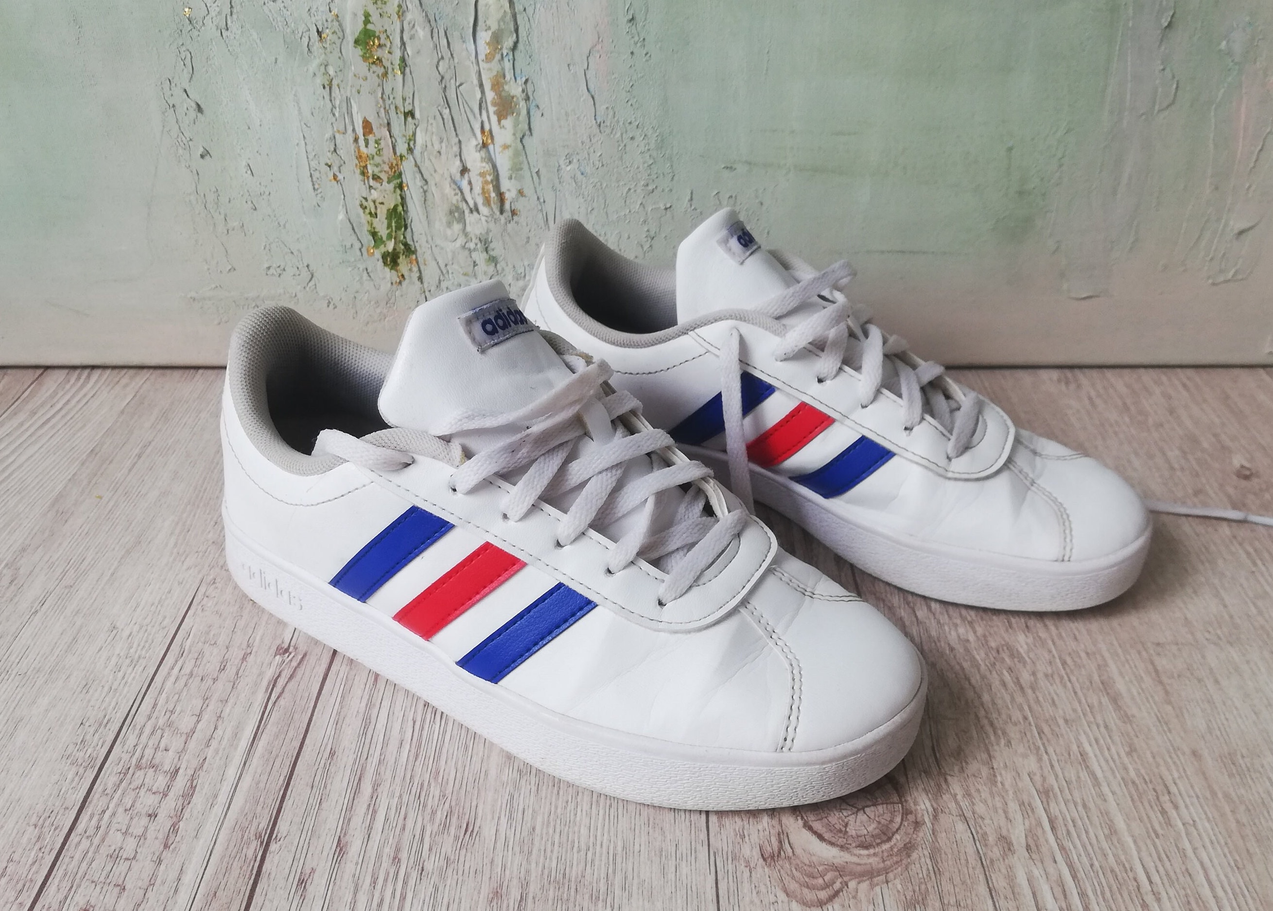 White adidas VL Court 2.0 Shoes