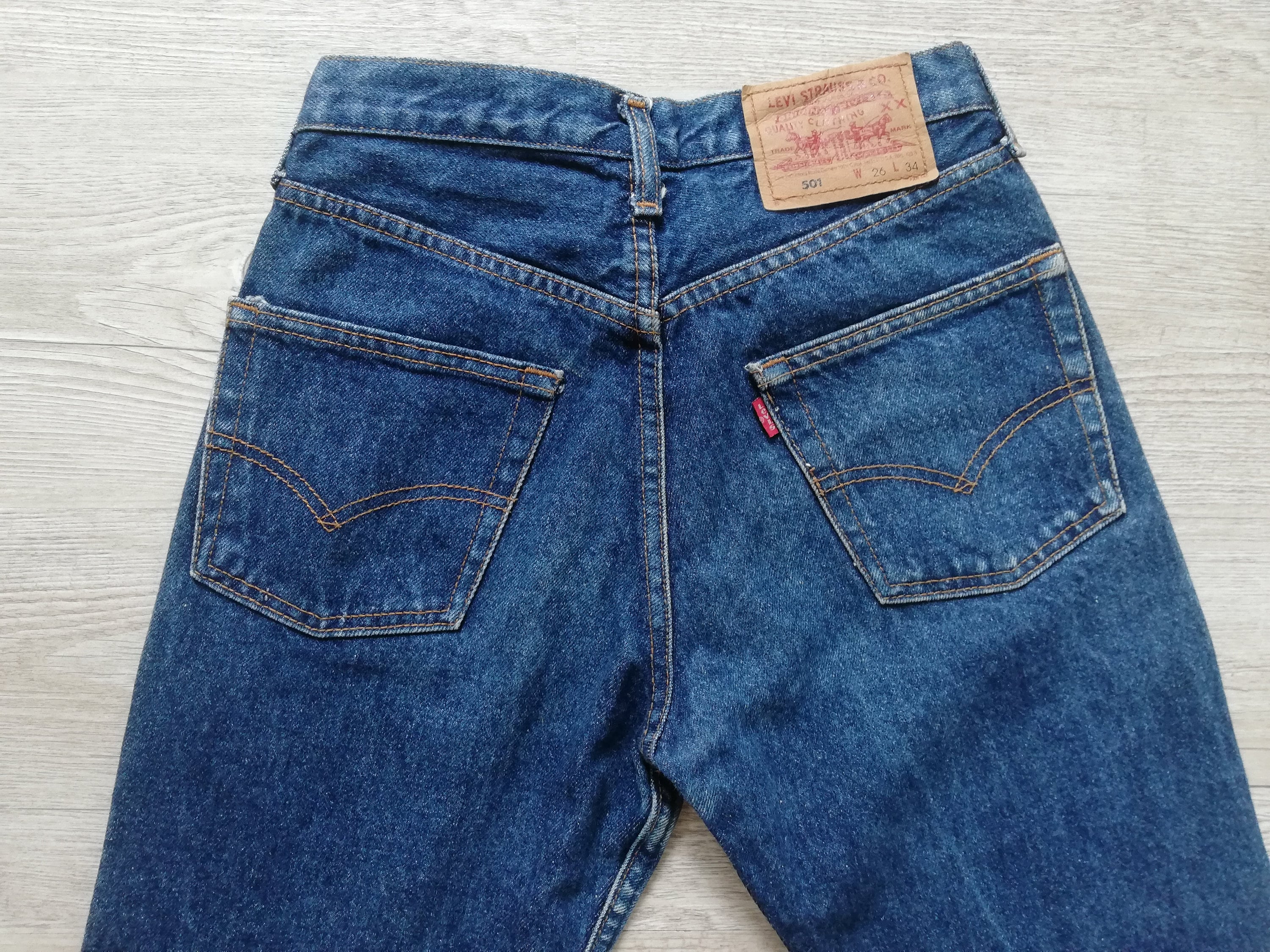 Kid's Vintage Levi's Denim Jeans Tag Taglia 12 Reg 26" Abbigliamento Abbigliamento unisex bimbi Jeans W 