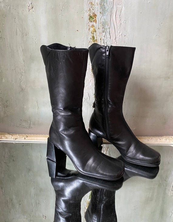 Black Leather Ankle Boots Womens Square Heel Boots Square Toe Boots Size US 6 / UK 4 / EU 36.5 Made in Germany Clothing Women - Etsy Black Leather Ankle Boots Womens Square Heel Boots Square Toe Boots Size US 6 / UK 4 / EU 36.5 Made in Germany Clothing Women - Etsy