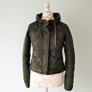 Vintage Miss Sixty Army Green Jacket: Y2K Cropped Fitted Coat (S/M)