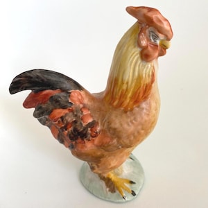 Vintage Porcelain Figurine Porcelain Rooster Porcelain cockerel No. 12662 | Vintage German Porcelain Figurine Collectible Country Decor