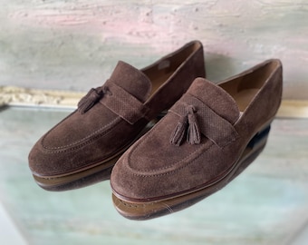 Mocasines de ante marrón: Mocasines de vestir para hombre EU 44 / UK 9 / US 10