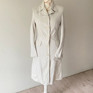 Light Beige Trench Coat, Spring Coat, Woman Rain Coat
