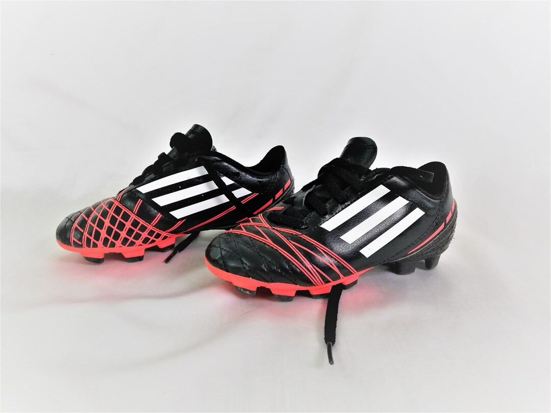Vintage Adidas Predator Kids Football Boots: Black, White