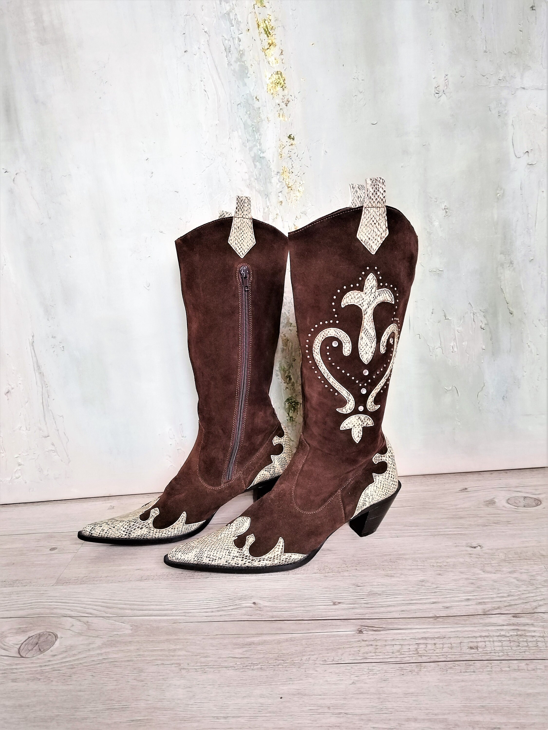Pointy Cowboy Boots - Etsy