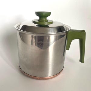 Pentola vintage in rame Nilsjohan Sweden: utensili da cucina moderni di metà secolo