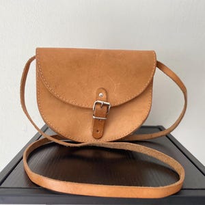 Vintage Saddle Bag Purse Crossbody Bag Handmade Camel Brown Genuine Leather Saddlebag Shoulder Bag Boho Vintage accessories