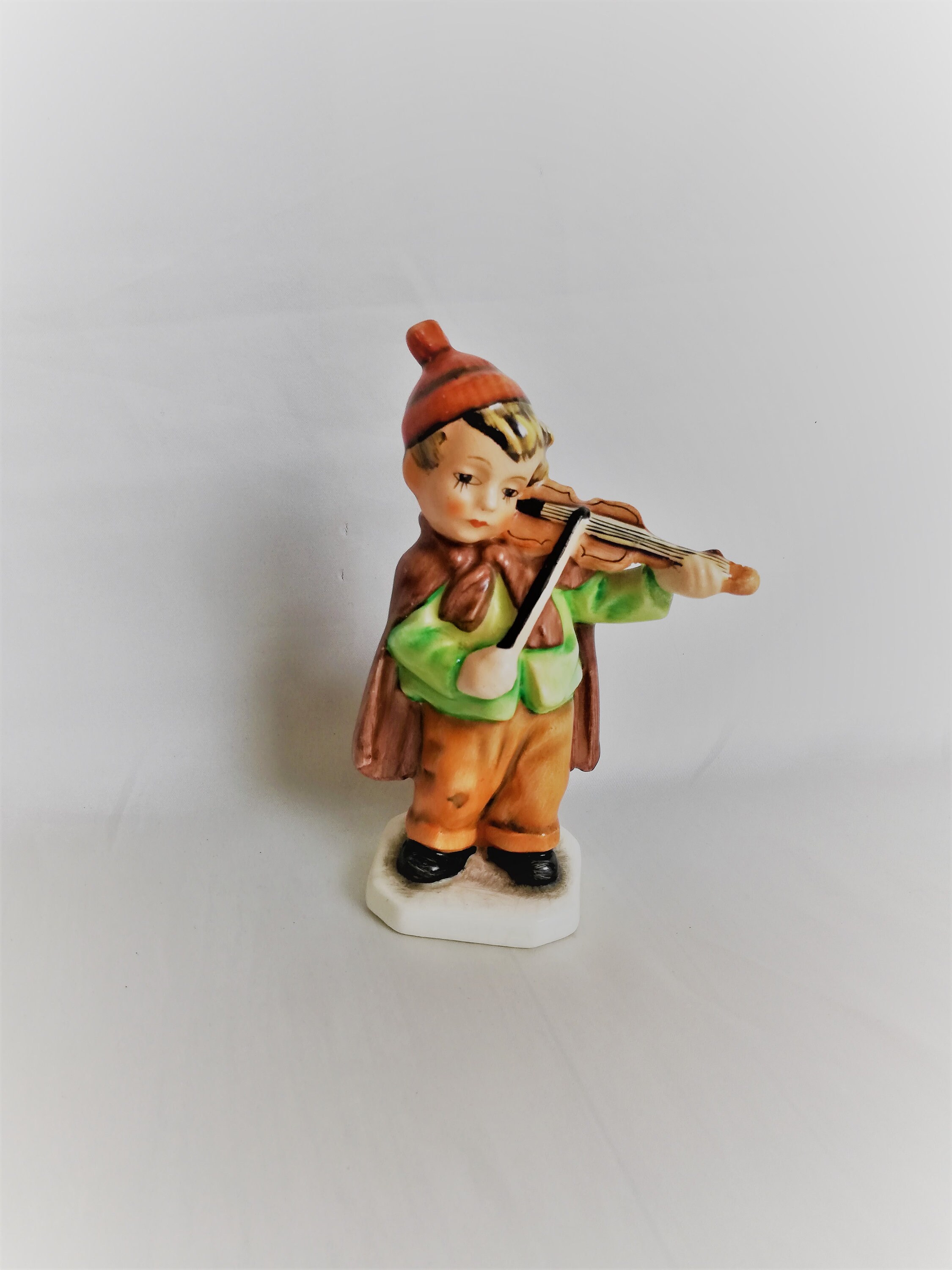 Vintage Boy Violin Figurine / German Friedel Figurine / Hand Etsy