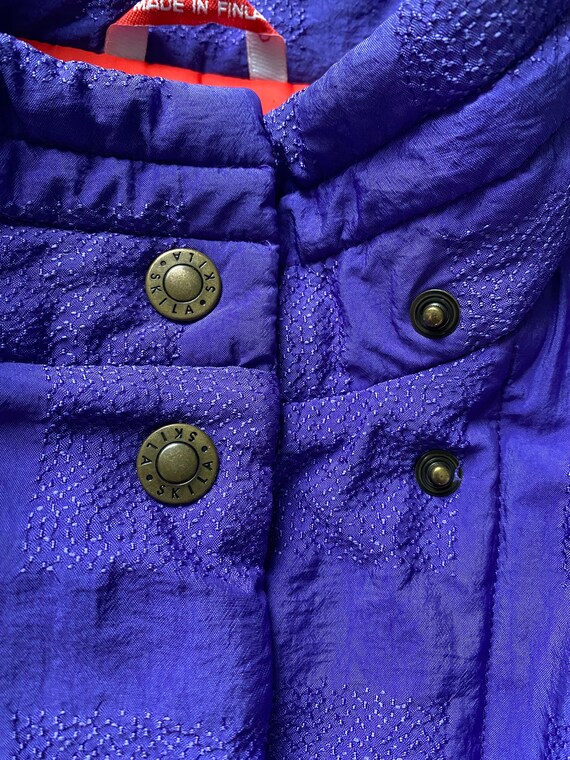 Vintage 80s Puffy Winter Coat Jacket Women Quilte… - image 9
