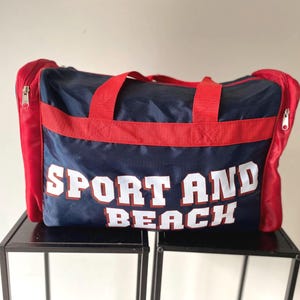 Sac de sport vintage des années 90, sac de voyage, sac de pique-nique glacière, sac de sport imperméable léger, sac rétro, sac vintage cadeau pour homme