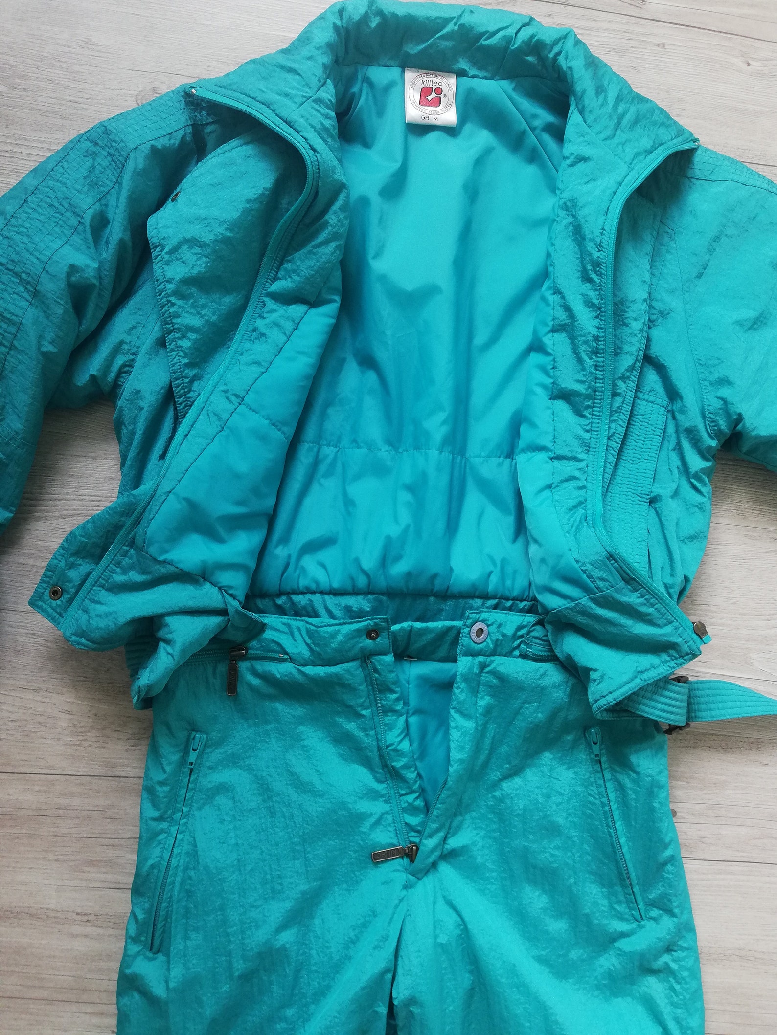 Vintage Ski Jumpsuit Women Mint Green 2 Piece Ski Suit Jacket Etsy