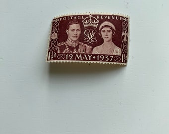 1937年ジョージ6世戴冠式切手（英国コレクターズアイテム） - Etsy 日本