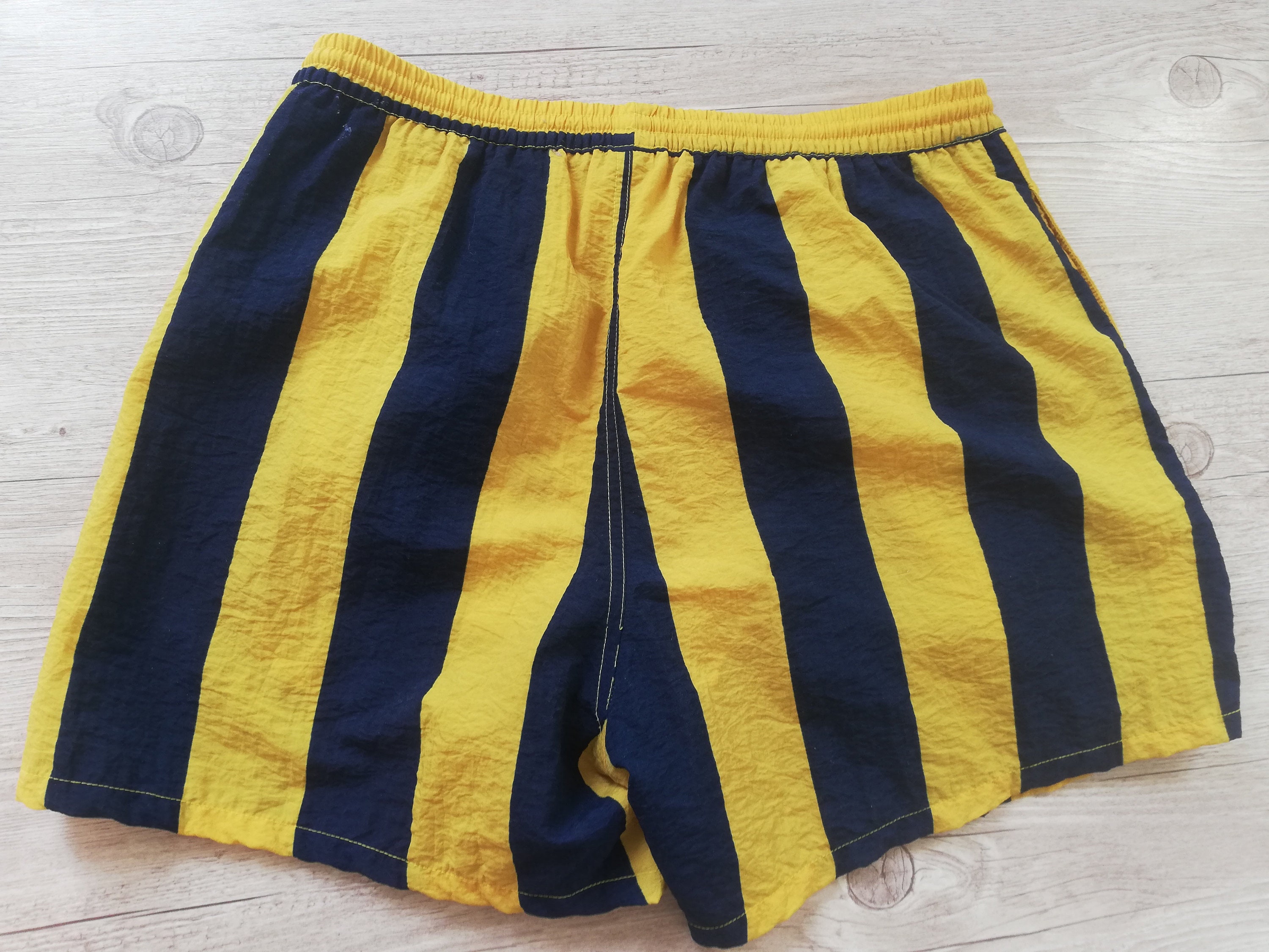 VintageCommode Vintage Shorts Men 90s Cotton Beach Surfer Swim Trunks Vacation Shorts Size Medium Vintage Clothing Men