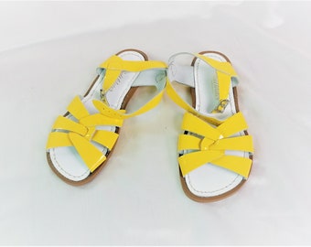 yellow comfortable sandals