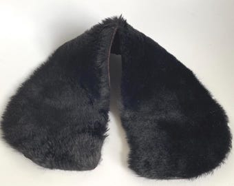 Vintage Mouton Fur Collar Trim: 1980s Costume Cosplay Piece