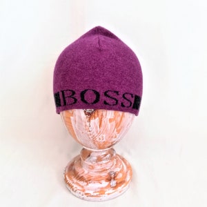 Vintage 90s Hugo Boss Wool Beanie Hat Warm Winter Knitted Wool Beanie Vintage Clothing