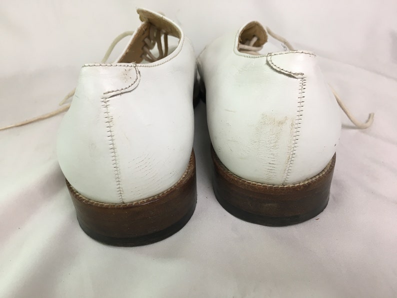 Men/'s Vintage British Style Low Cut Desert Shoes White Genuine Leather Classic Shoes on Laces Size EU 42 Luxury White Shoes