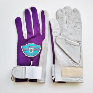 Vintage Cycling Gloves Ziener Lightweight Spring Cycling Genuine Leather Gloves Size Medium Vintage Clothing Accessoriess
